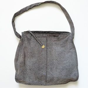 Hobo Shiny Spotted Leather Zip Top Purse bag single strap